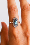 ANILLO PREMA LABRADORITA EN PLATA DE LEY
