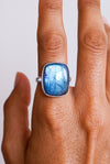 Anillo labradorita plata de ley