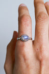 Anillo Shiva de piedra luna en plata