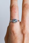 Anillo shiva labradorita en plata