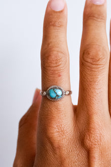  Anillo turquesa y pirita