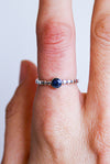 Anillo sodalita plata de ley
