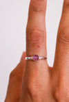 Anillo Turmalina rosa o rubelita