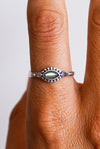 ANILLO VEDA LABRADORITA EN PLATA DE LEY