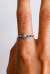 ANILLO VEDA LABRADORITA EN PLATA DE LEY