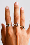 Anillos de Moldavita en plata