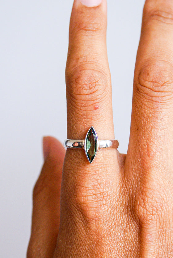 Anillos de Moldavita en plata