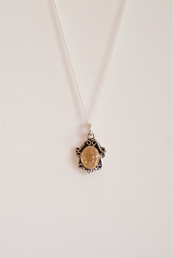 Colgante Ajeet de Citrino en plata