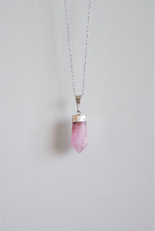  Colgante Aragonito Rosa plata