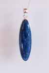 Colgante cianita azul en plata de ley