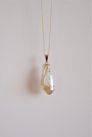 Colgante aqua aura cuarzo