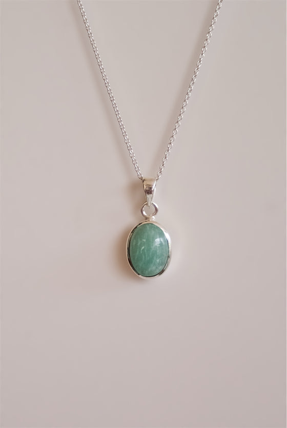 Colgante de Amazonita en plata