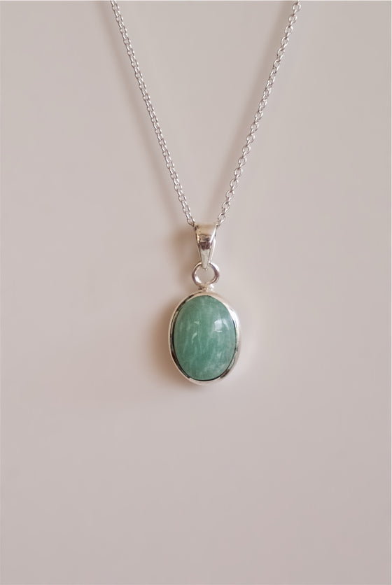 Colgante de Amazonita en plata