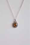 Colgante turmalina amarilla en plata
