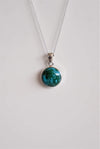 Colgante crisocola en plata