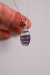 Colgante de Fluorita en plata