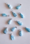 Colgante gota de larimar en plata de ley