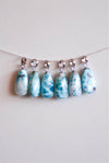 Colgante gota de larimar en plata de ley