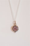 Colgante Kali de Turmalina rosa en plata