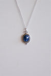 Colgante cianita azul en plata