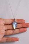 Colgante Lágrima de piedra luna en plata