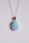 Colgante Larimar en Plata
