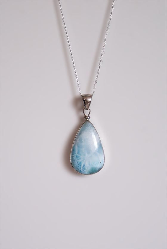 Colgante Larimar en Plata