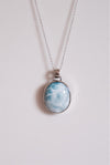 Colgante Larimar en Plata