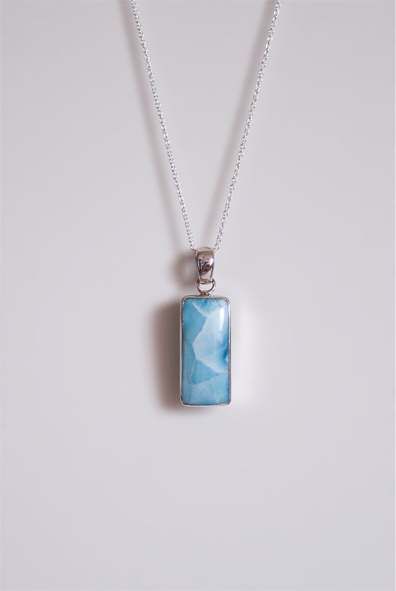 Colgante Larimar en Plata