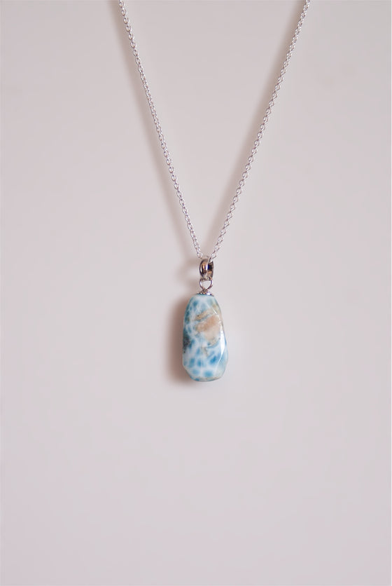 Colgante de Larimar en Plata
