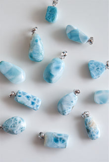  Colgante de Larimar en Plata