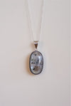 Colgante Rustico de Piedra Luna en plata