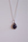 COLGANTE SURYA DE AMATISTA EN PLATA