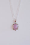 Colgante Surya Cuarzo Rosa en plata
