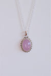 Colgante Surya Cuarzo Rosa en plata