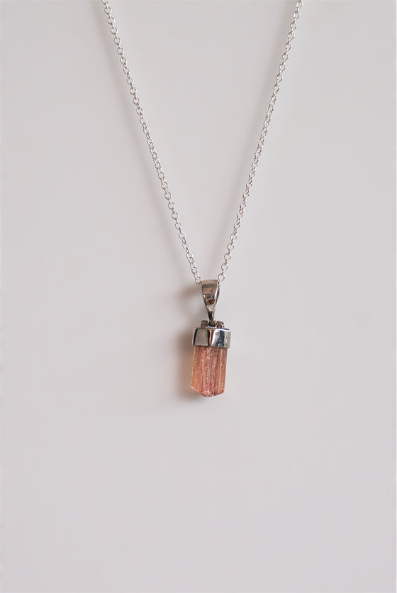 Colgante de topacio imperial en plata
