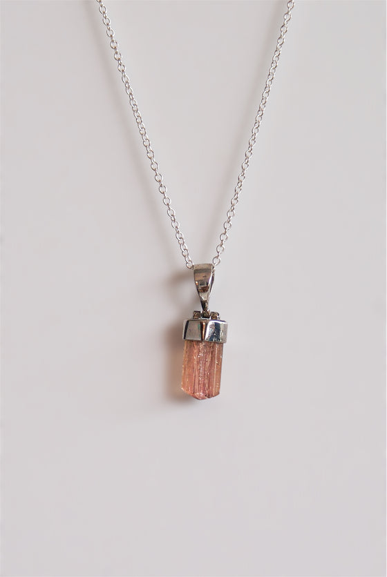 Colgante de topacio imperial en plata
