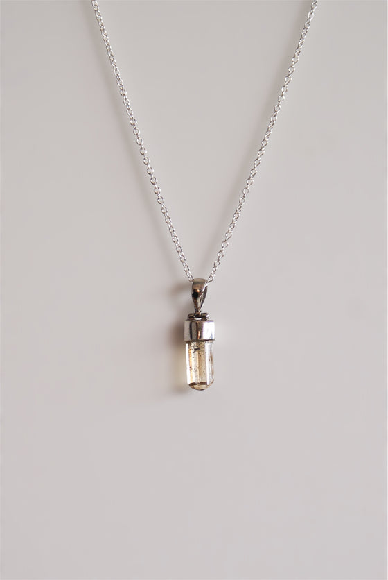 Colgante de topacio imperial en plata