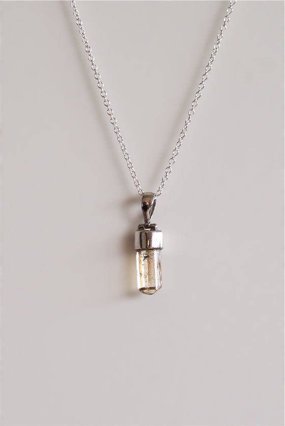 Colgante de topacio imperial en plata