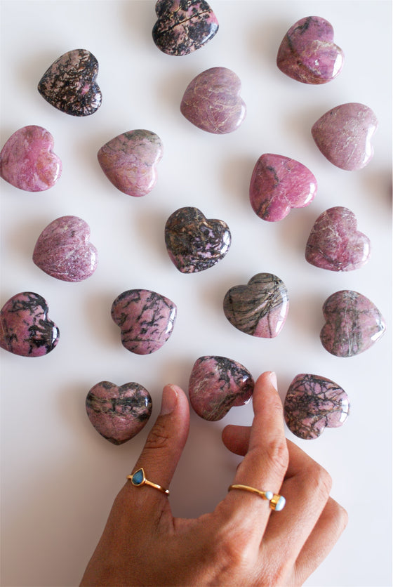 Corazón de Rodonita