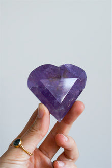  Corazón facetado de Amatista