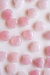 Corazón pequeño de cuarzo rosa