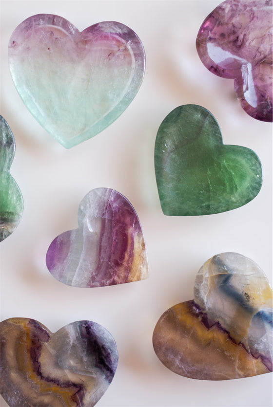 CUENCO CORAZÓN DE FLUORITA