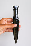 Daga obsidiana dorada