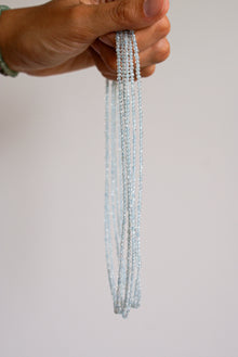  GARGANTILLA DE AGUAMARINA FACETADA