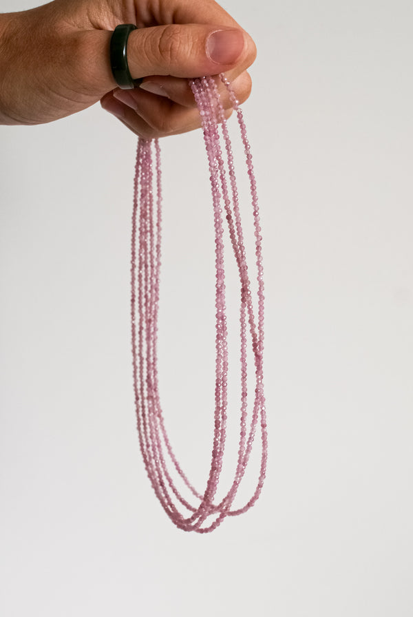 Gargantilla de Turmalina Rosa