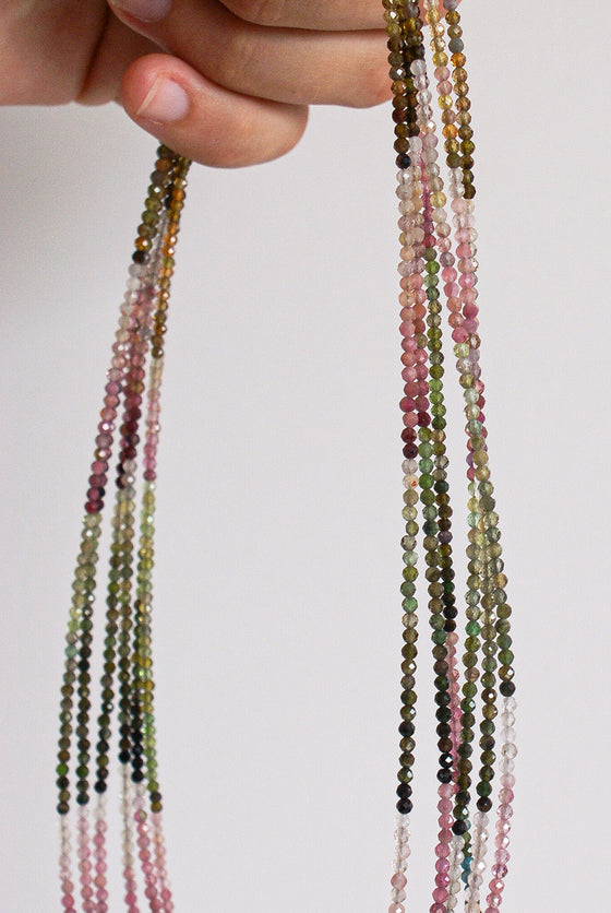 Gargantilla de Turmalina Multicolor 3mm