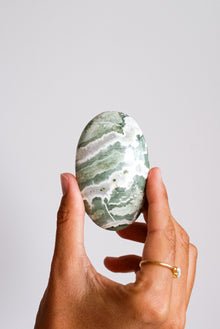  Palmstone de Ágata cebra verde