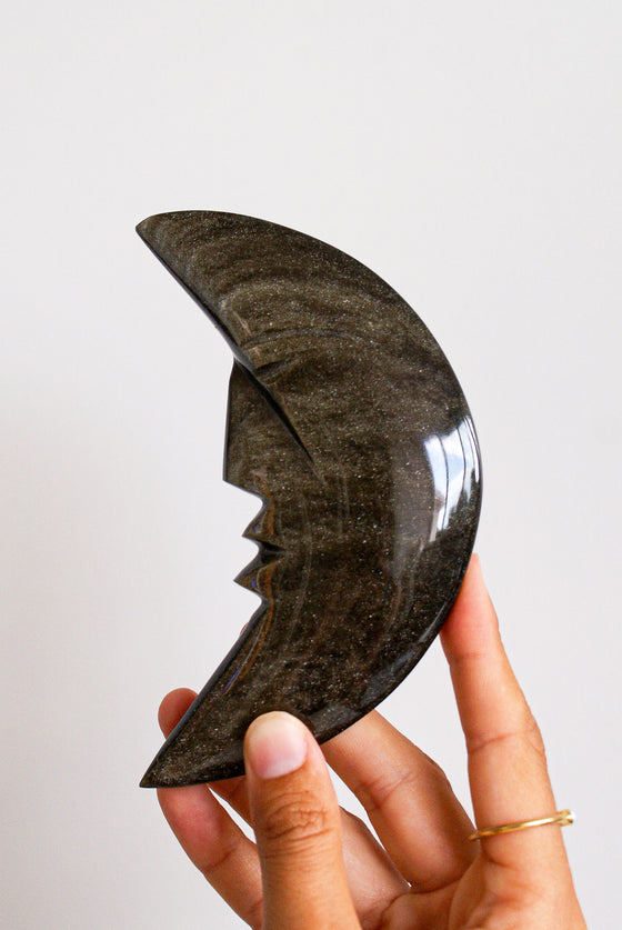 Media Luna de Obsidiana Dorada
