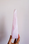 Obelisco de Cuarzo Rosa Grande